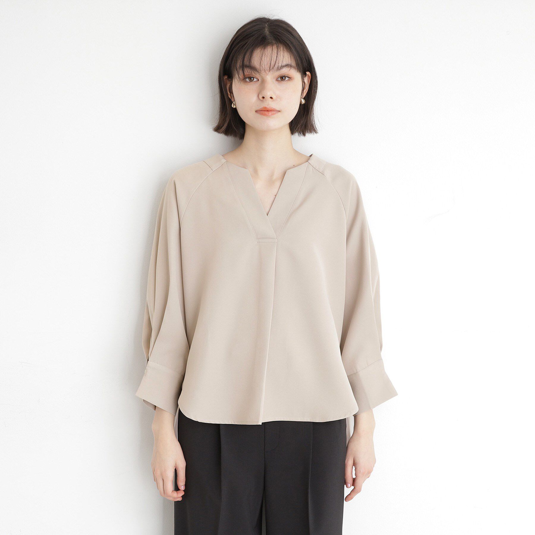 THE SHOP TK「ブラウス見えカットソー【洗える】」|シャツ・ブラウス|