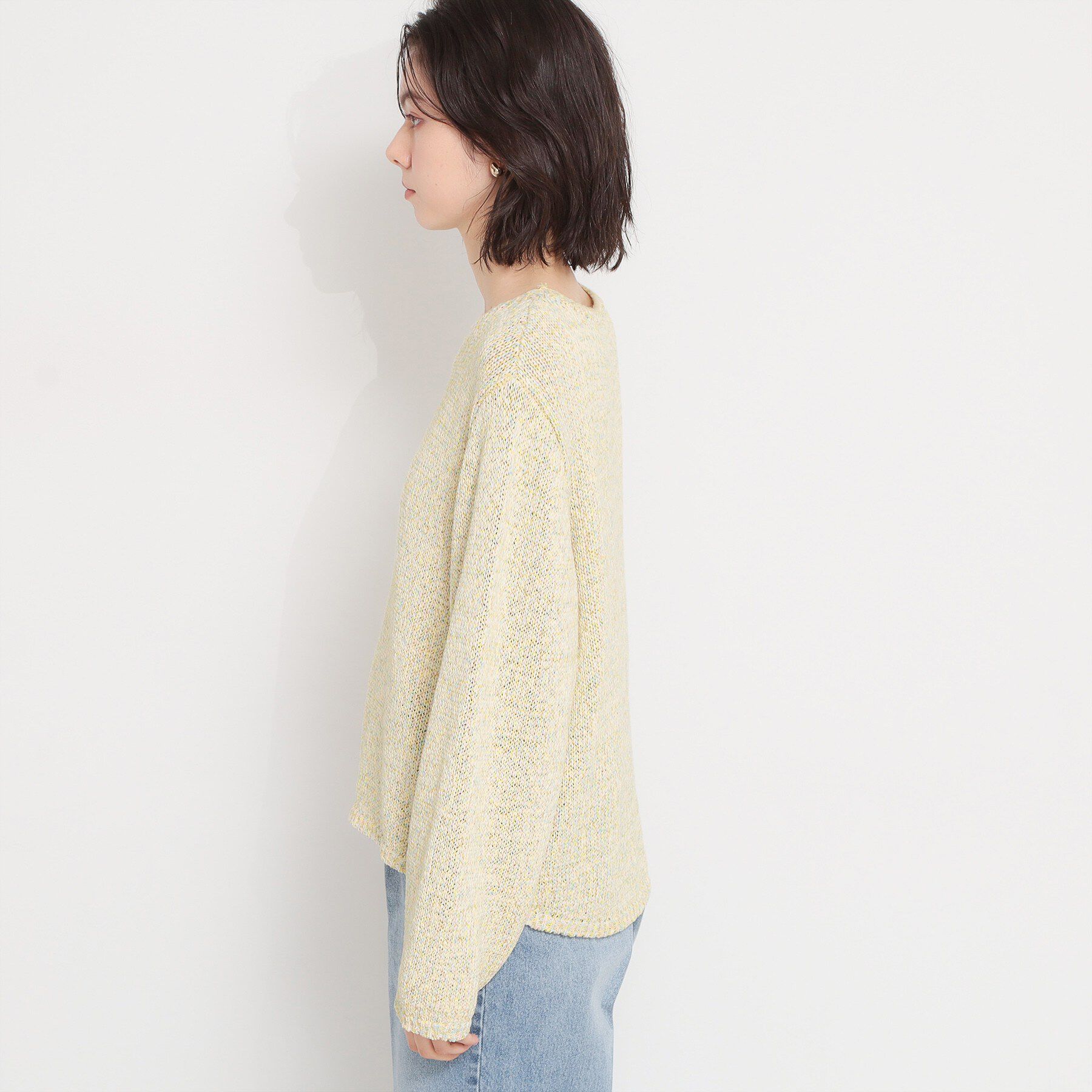 THE SHOP TK「MIXカラーで軽やかに テープヤーンニット」|ニット・セーター|
