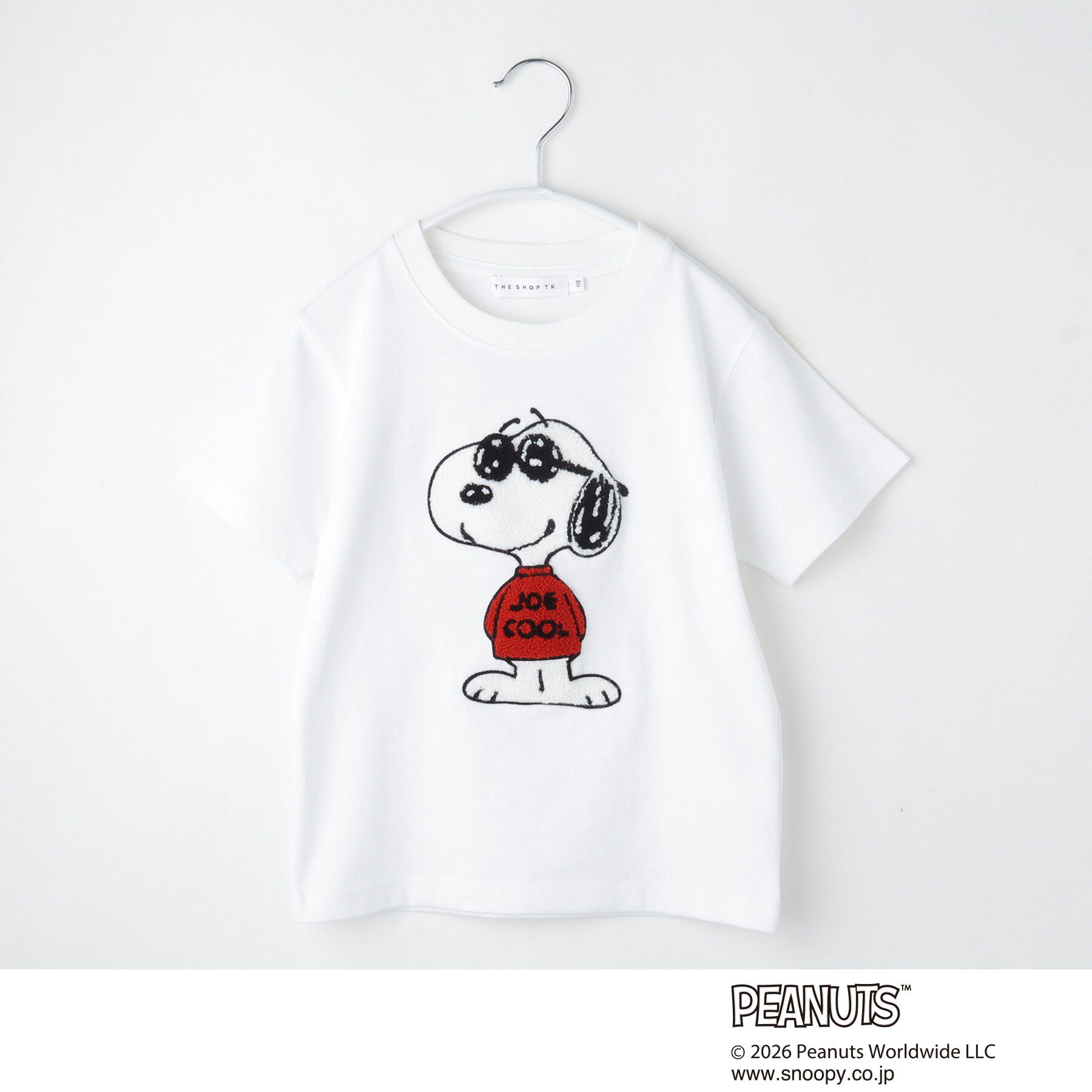 THE SHOP TK「PEANUTS ／ ピーナッツ スヌーピー さがら刺繍 半袖Tシャツ」|Tシャツ・カットソー|
