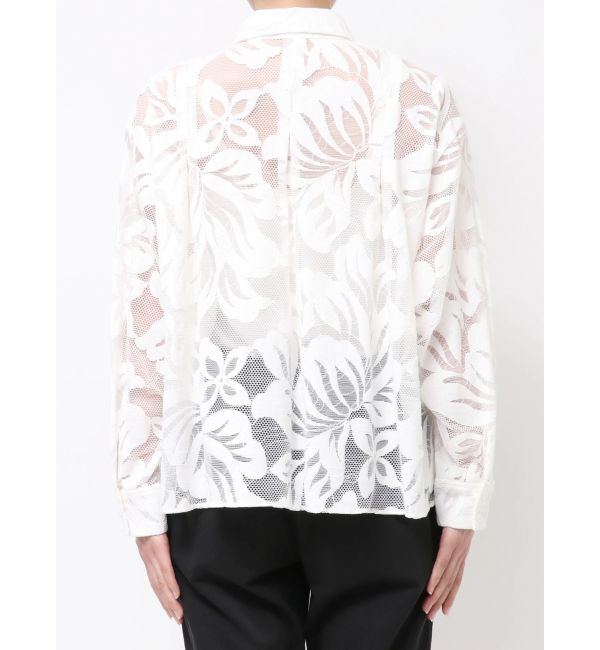 ELENDEEK「LEAVES PATTERN LACE SH」|シャツ・ブラウス|