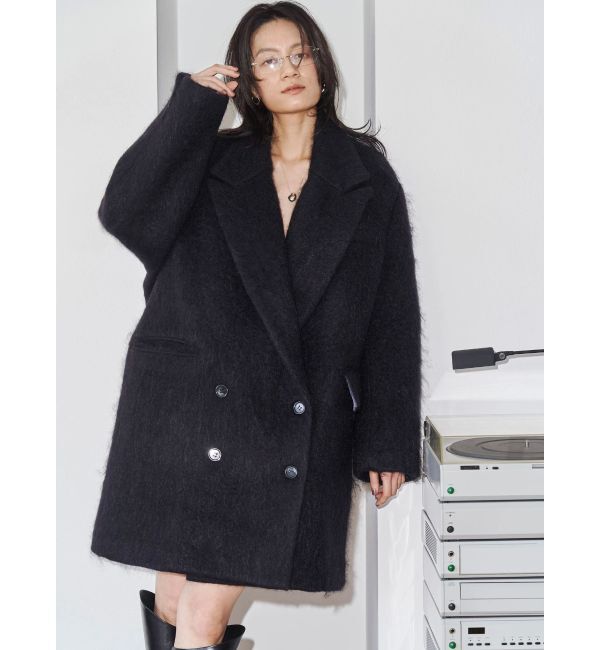 Ungrid「【Htage】モヘア混ロングシャギービッグジャケットコート」|その他|