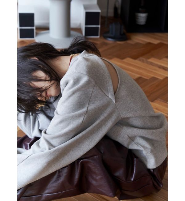 Ungrid「【Htage】パワーショルダーバックデザインスウェット」|スウェット・ジャージ|