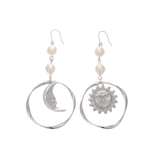 EVRIS「CIRCLE SUNNY MOTIFピアス」|ピアス|シルバー