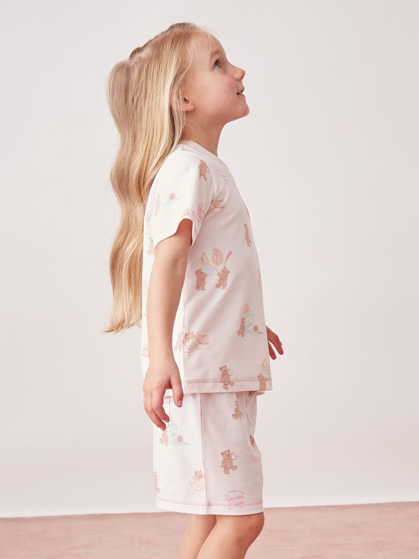 GELATO PIQUE KIDS & BABY「【KIDS】【接触冷感】アイスクリームベア柄Tシャツ」|ルームウェア|