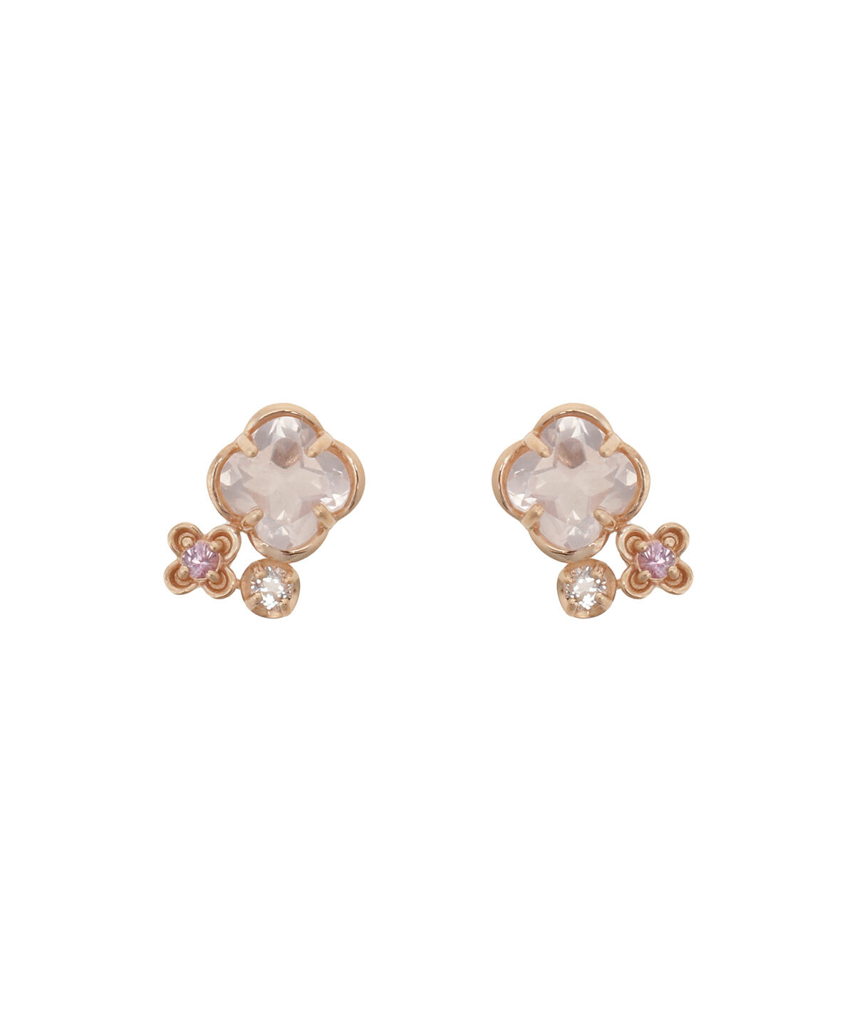 Samantha Tiara「K10 PG フルーレットピアス」|ピアス|K10 PG