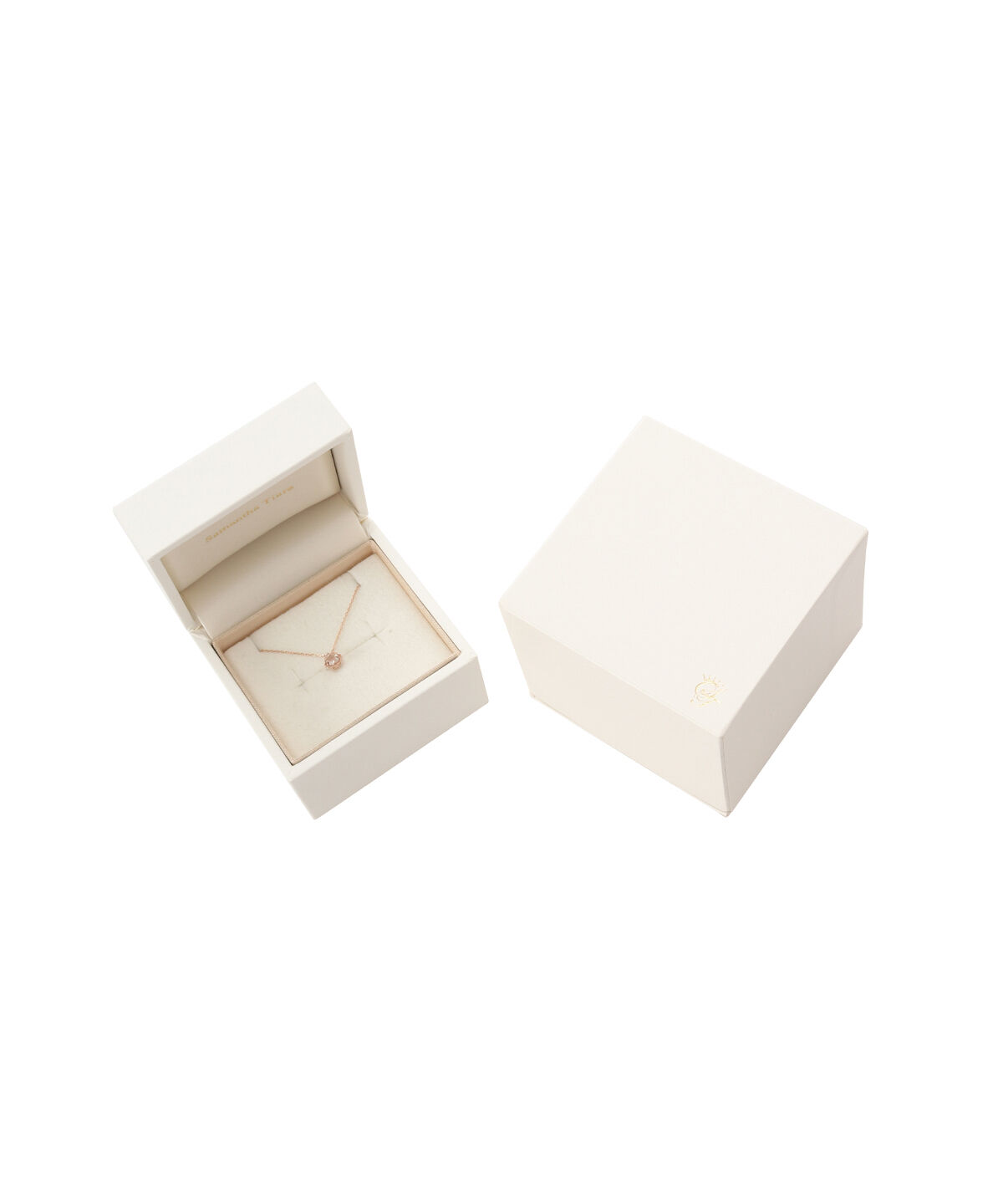 Samantha Tiara「K10 PG フラワーモチーフネックレス≪6月 誕生石≫」|ネックレス|