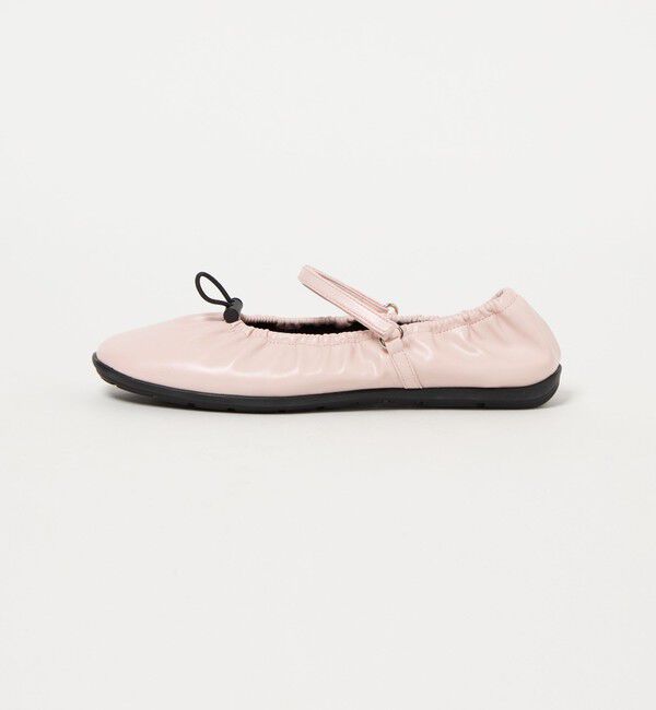 SY UNITED ARROWS「＜SY＞ シャーリングベルクロ フラット20&uarr;」|バレエシューズ|LT.PINK