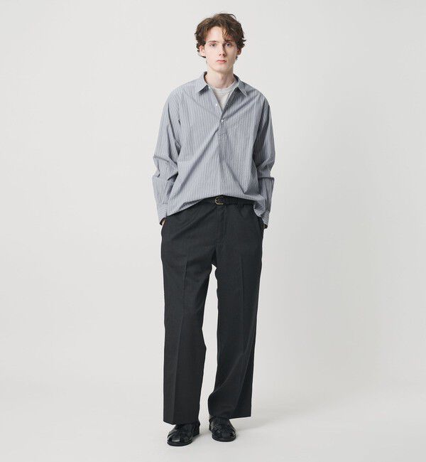 BEAUTY&YOUTH UNITED ARROWS「TYP ワッシャー ピンストライプ プルオーバーシャツ 」|シャツ・ブラウス|