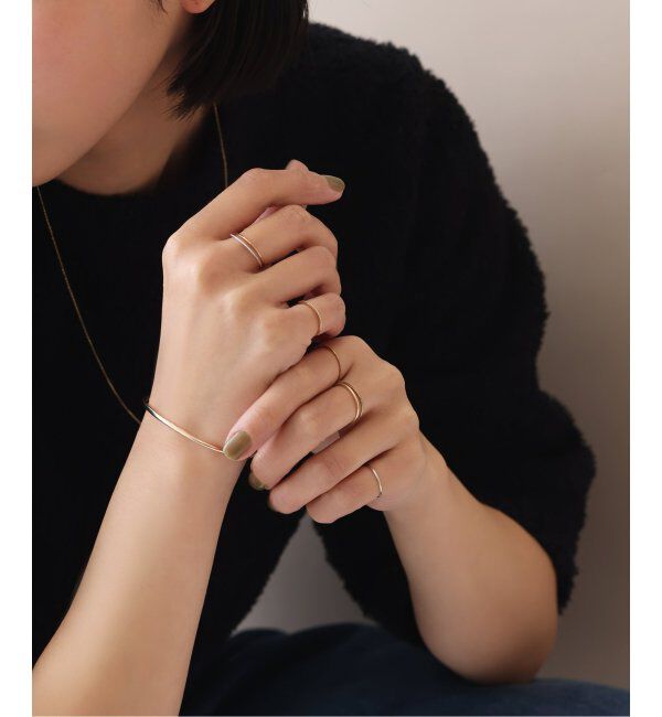 Lilas by Spick&Span「※シンプルリングミル打ちK10」|リング|