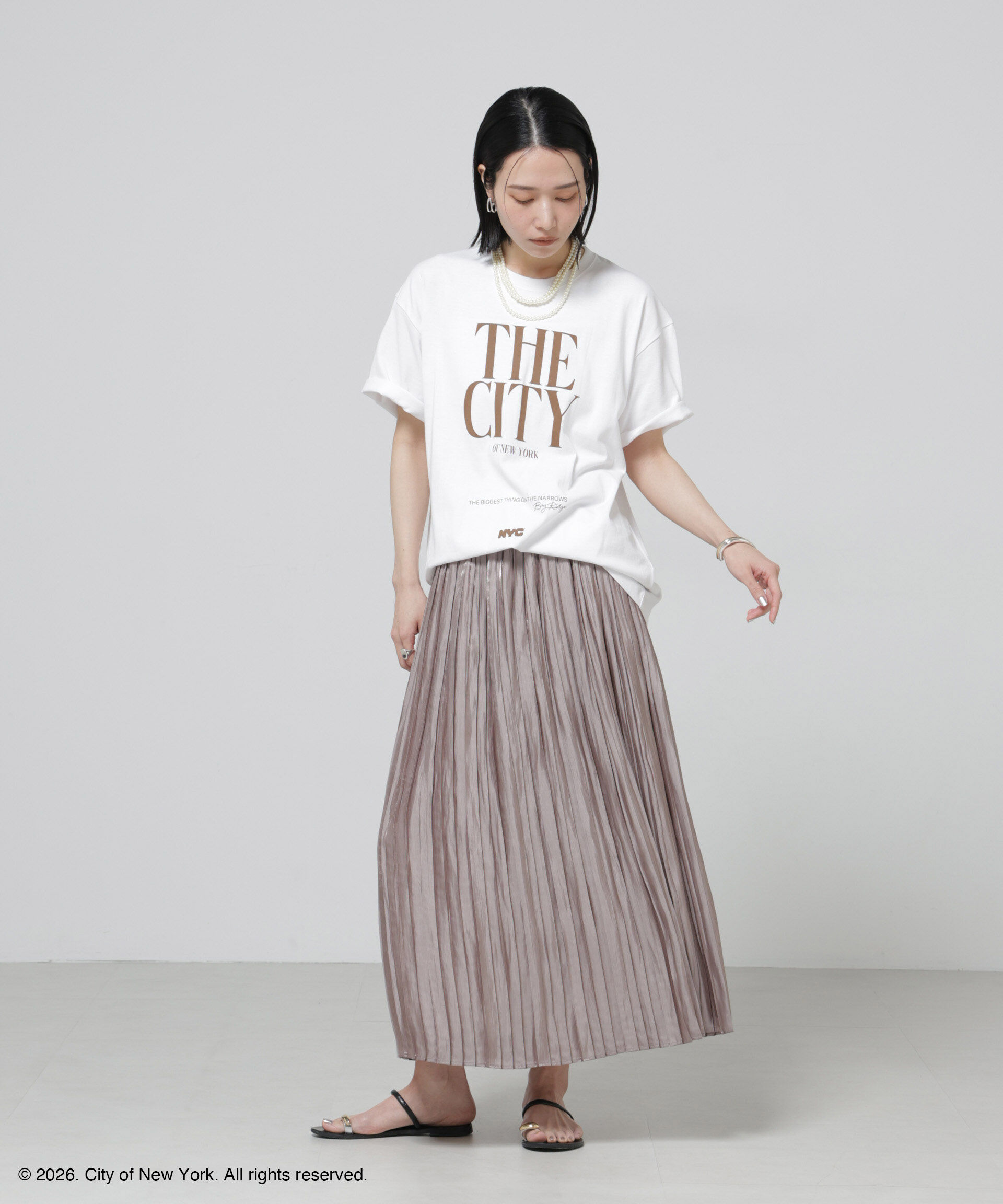 nano･universe「GOOD ROCK SPEED&times;Anti Soaked(R) 汗染み防止 NYC Tシャツ」|Tシャツ・カットソー|