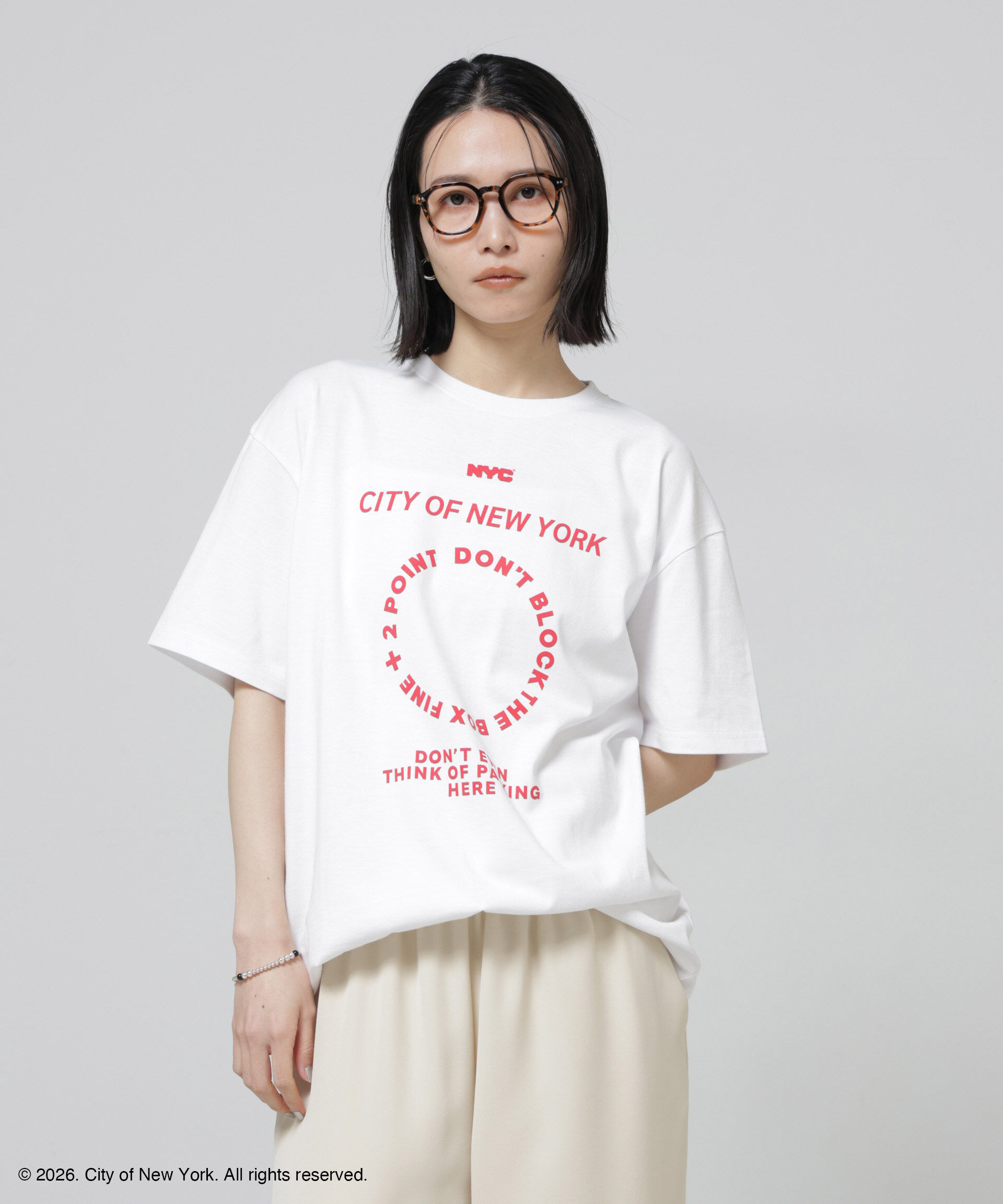 nano･universe「GOOD ROCK SPEED&times;Anti Soaked(R) 汗染み防止 NYC Tシャツ」|Tシャツ・カットソー|