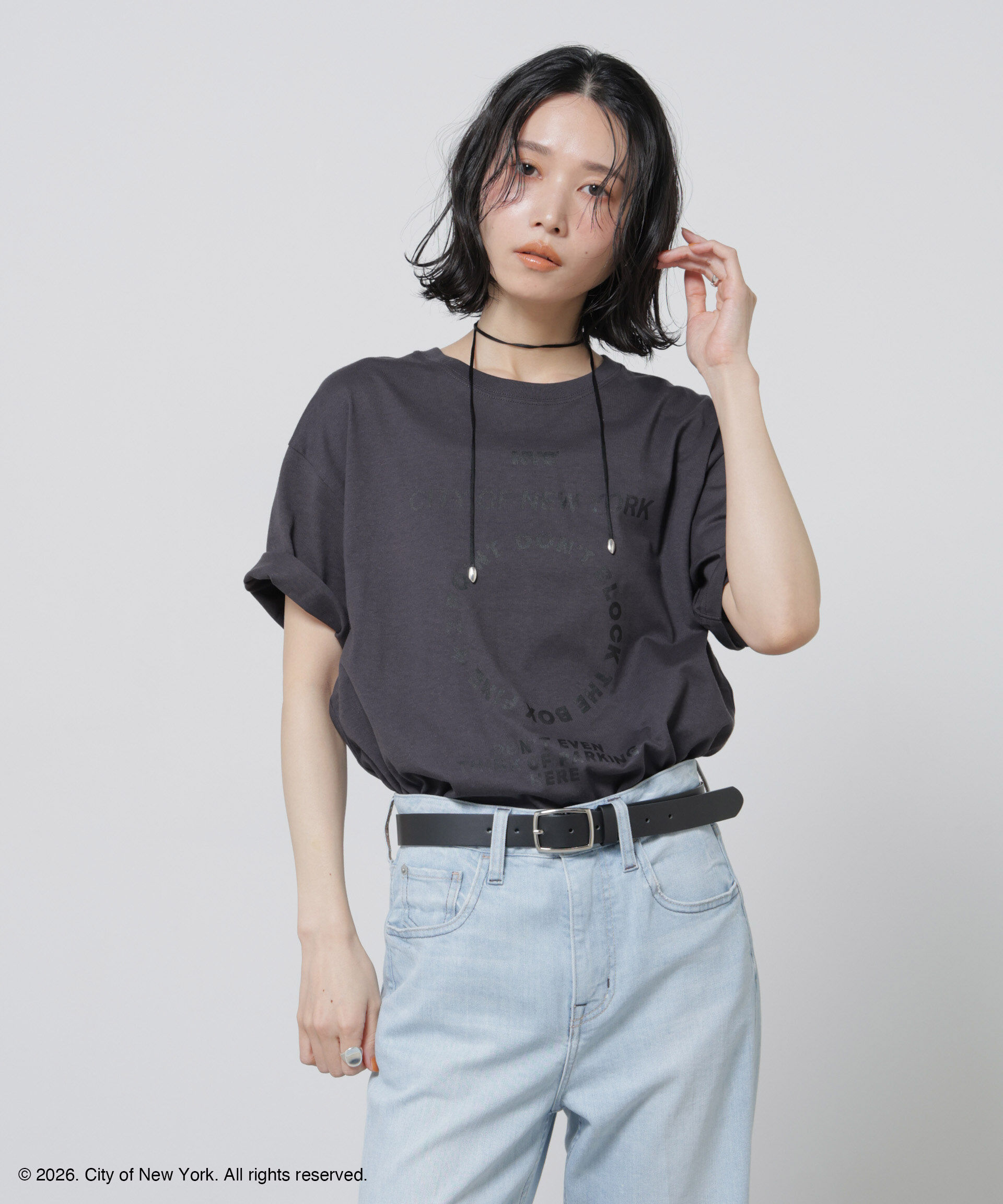nano･universe「GOOD ROCK SPEED&times;Anti Soaked(R) 汗染み防止 NYC Tシャツ」|Tシャツ・カットソー|