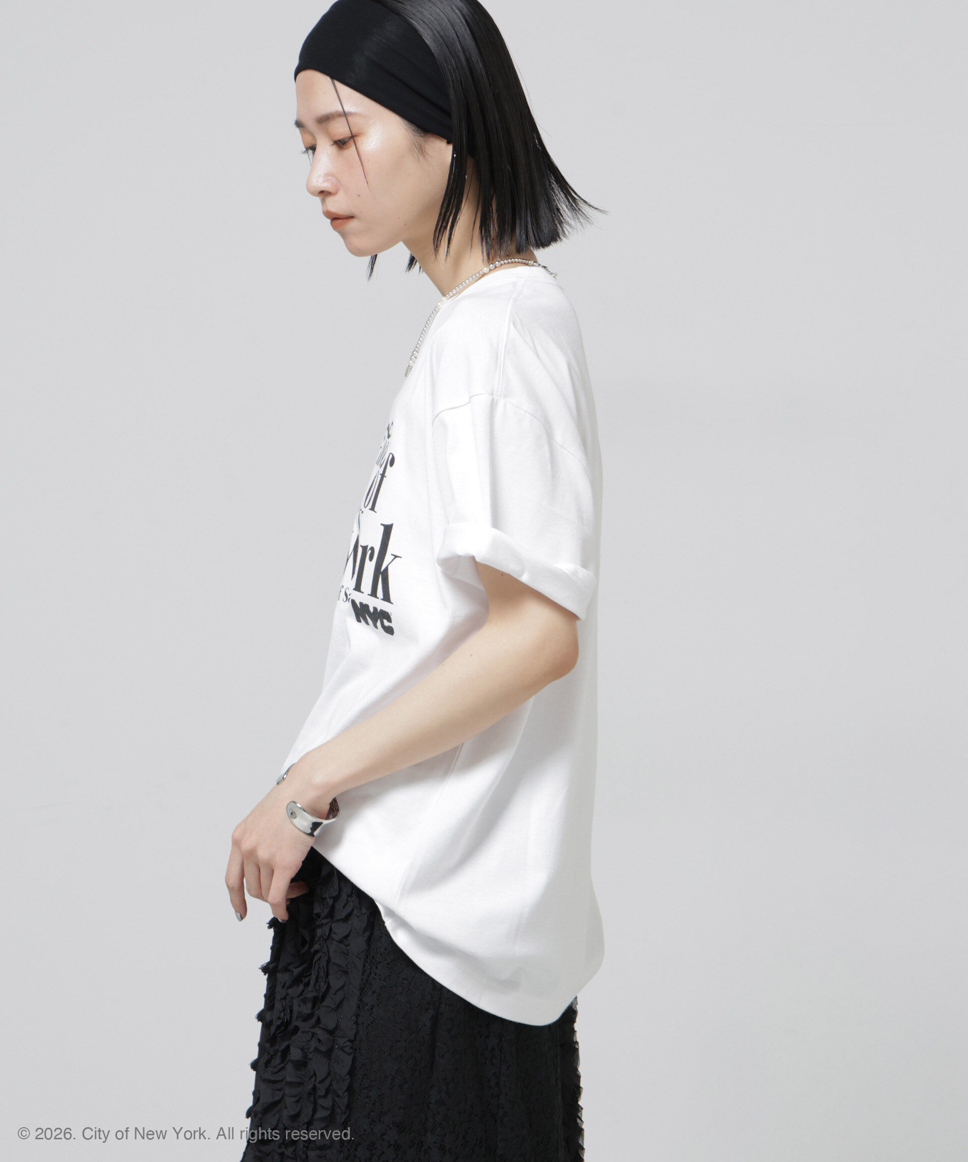 nano･universe「GOOD ROCK SPEED&times;Anti Soaked(R) 汗染み防止 NYC Tシャツ」|Tシャツ・カットソー|