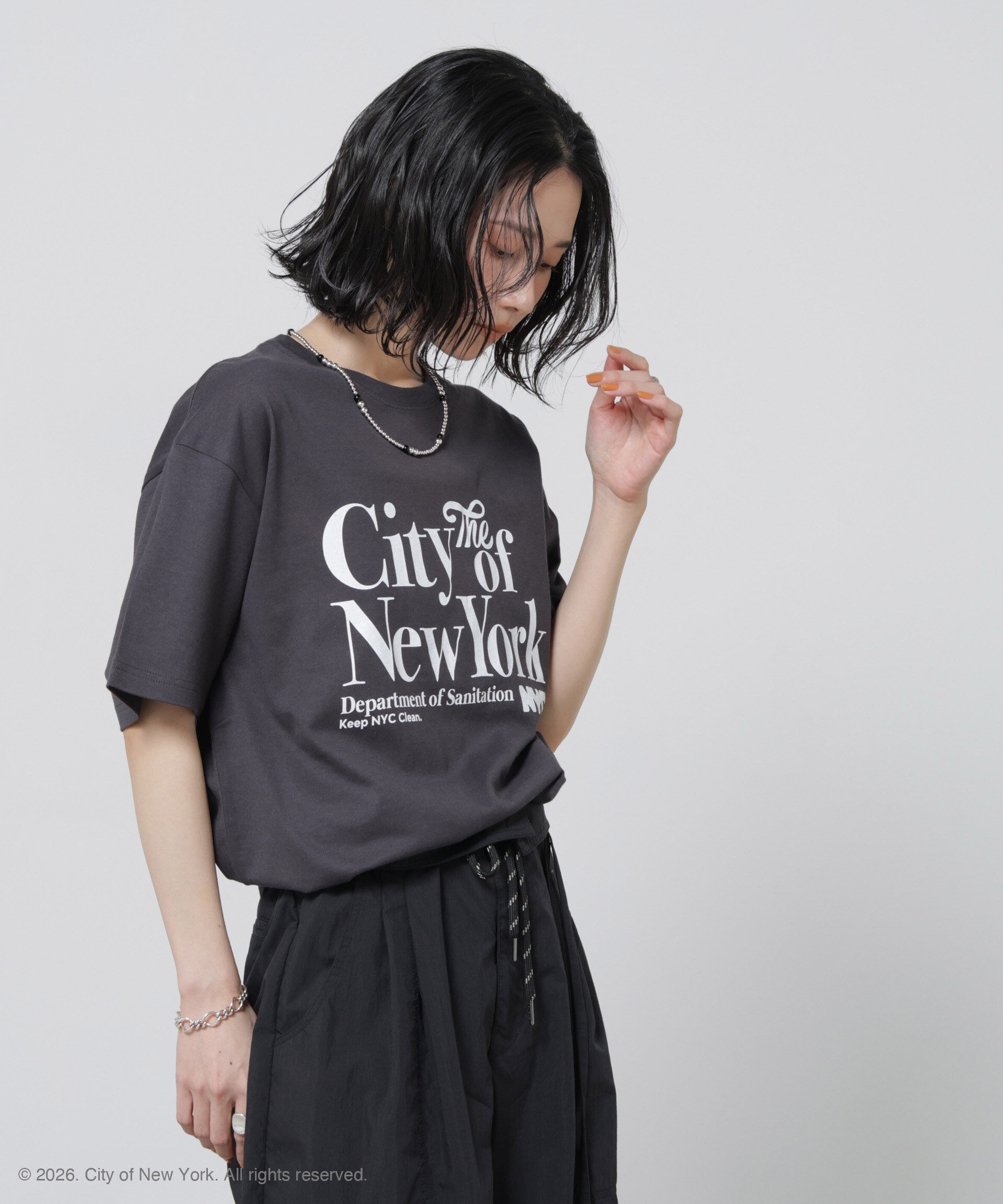 nano･universe「GOOD ROCK SPEED&times;Anti Soaked(R) 汗染み防止 NYC Tシャツ」|Tシャツ・カットソー|