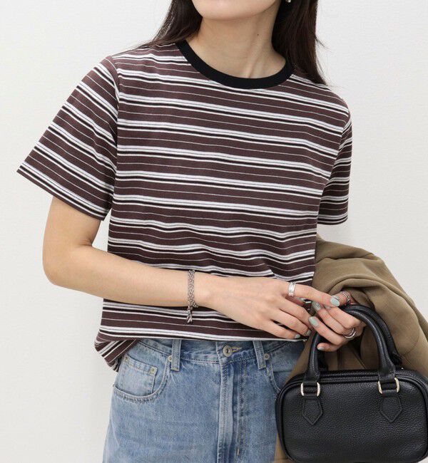 fredy emue「汗ジミ軽減天竺BasicTシャツ」|Tシャツ・カットソー|ブラウン系その他