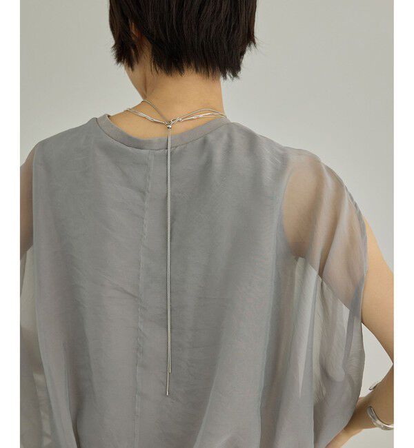 SALON adam et rope'「【WEB限定】シアーオーガンジーバルーンプルオーバー」|その他|