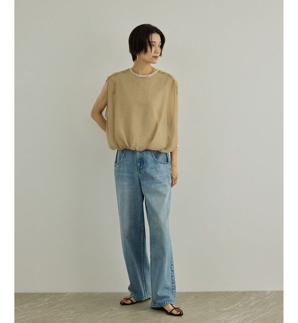 SALON adam et rope'「【WEB限定】シアーオーガンジーバルーンプルオーバー」|その他|