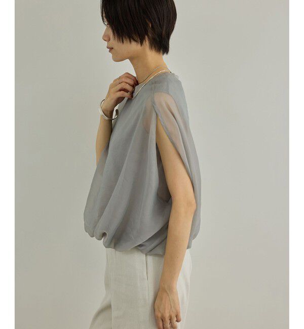 SALON adam et rope'「【WEB限定】シアーオーガンジーバルーンプルオーバー」|その他|