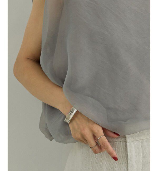 SALON adam et rope'「【WEB限定】シアーオーガンジーバルーンプルオーバー」|その他|