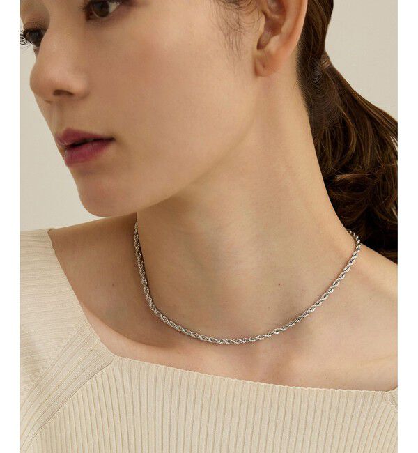 ROPE'「ロープチェーンショートネックレス」|ネックレス|シルバー