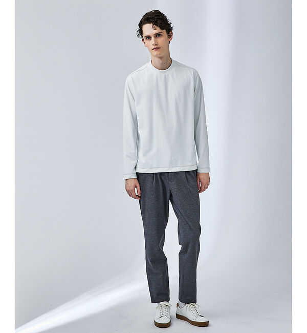 ABAHOUSE「【ハイバックネック】パウダータッチ 長袖Tシャツ」|Tシャツ・カットソー|