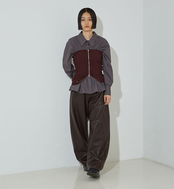NOMINE「マルチWAY ニット ZIP ビスチエ」|その他|