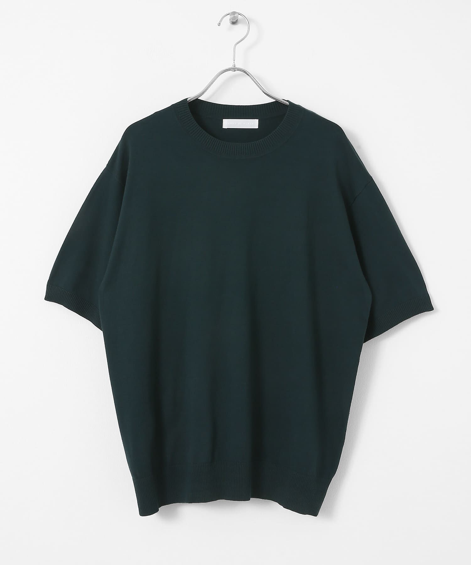 SENSE OF PLACE by URBAN RESEARCH「クルーネックニットショートスリーブTシャツ」|ニット・セーター|