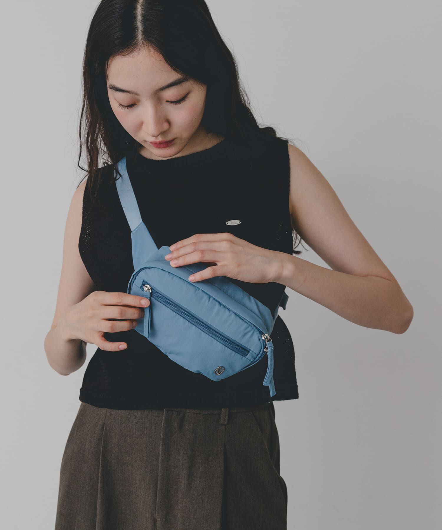 SENSE OF PLACE by URBAN RESEARCH「撥水ナイロンウエストポーチ」|ポーチ|ライトブルー
