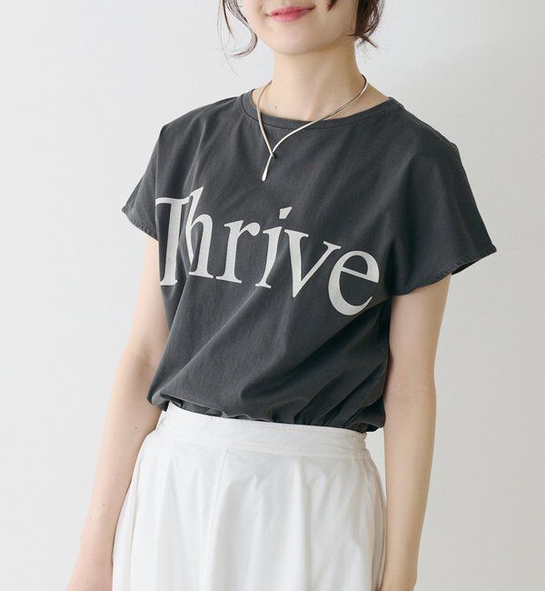  「オーガニックコットンフレンチスリーブThrive T」|プルオーバー|