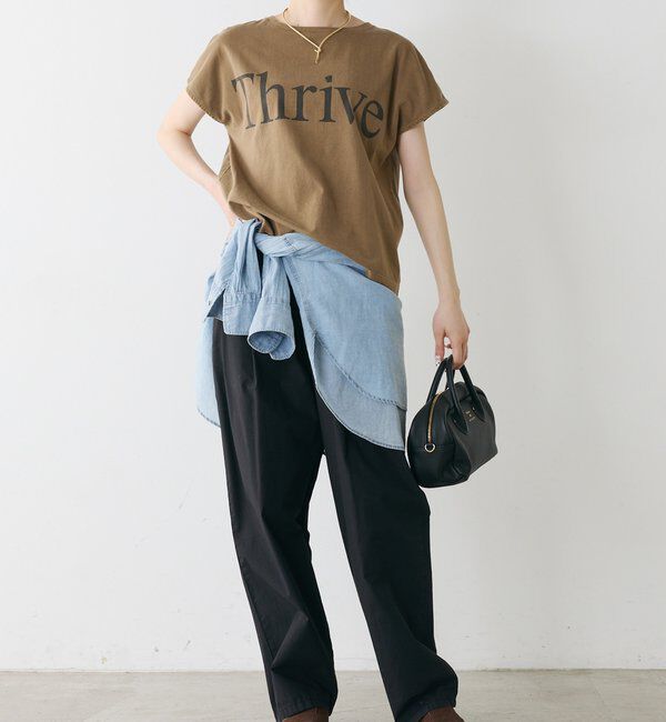 「オーガニックコットンフレンチスリーブThrive T」|プルオーバー|