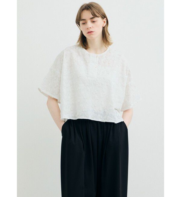 MARMARMAR「MARMARMAR レースショートプルオーバー」|Tシャツ・カットソー|