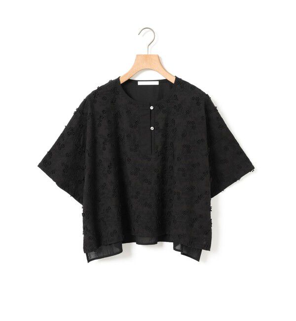 MARMARMAR「MARMARMAR レースショートプルオーバー」|Tシャツ・カットソー|ブラック