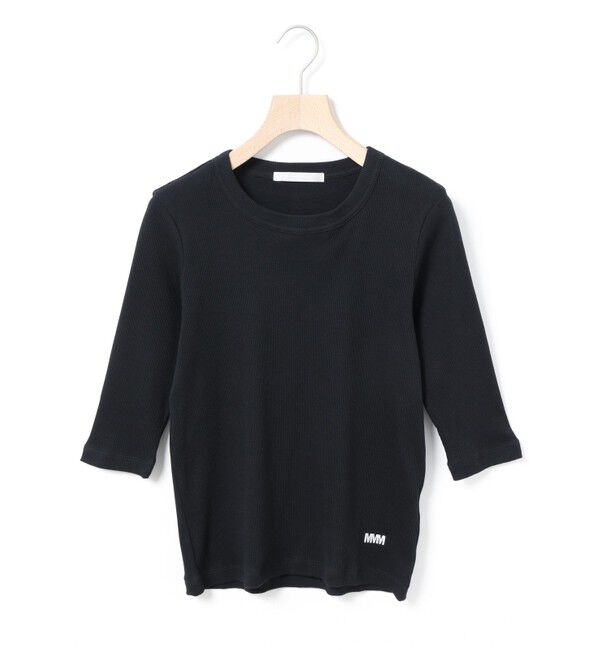 MARMARMAR「MARMARMAR クオータースリーブT」|Tシャツ・カットソー|ブラック