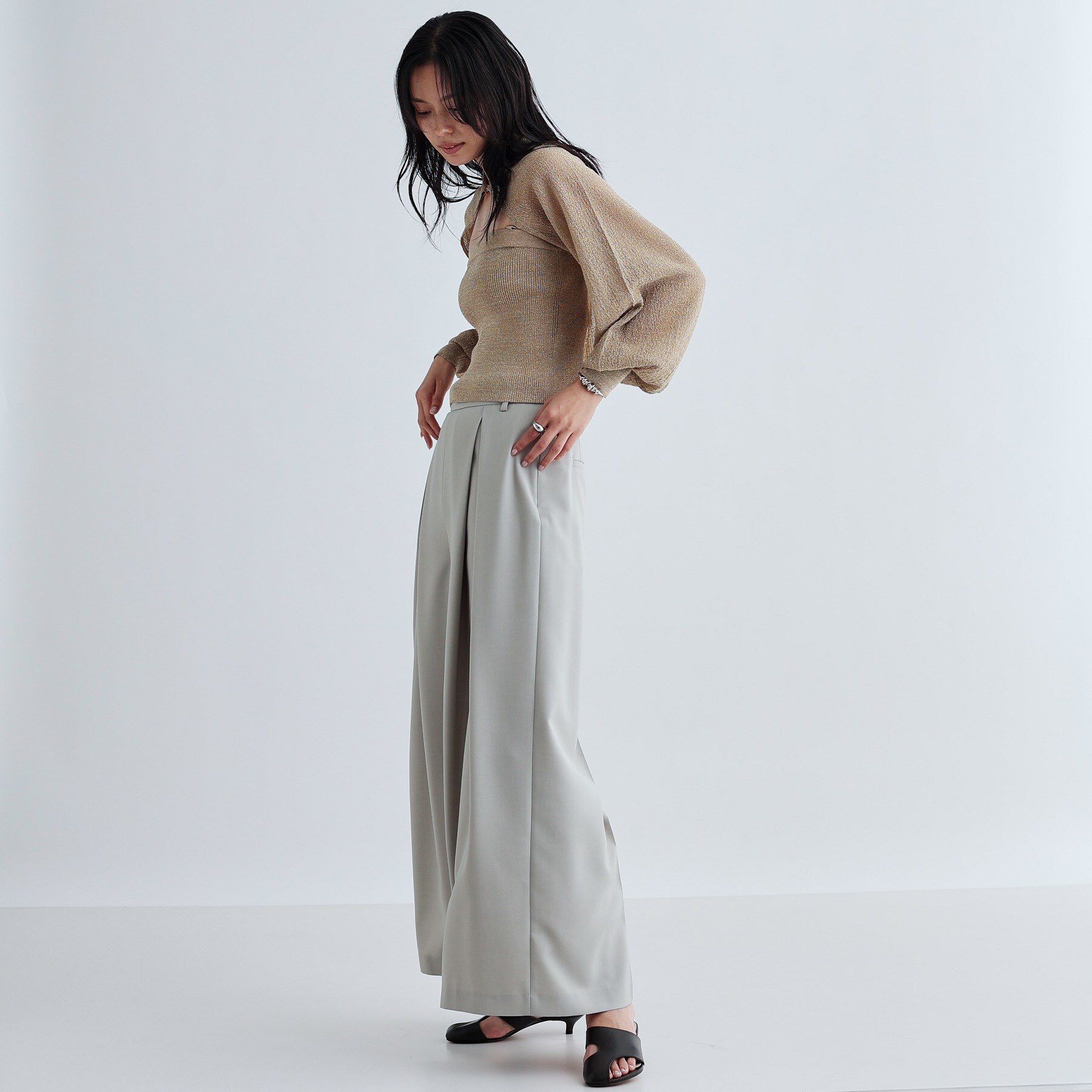GALLEST「タックワイドパンツ」|その他|