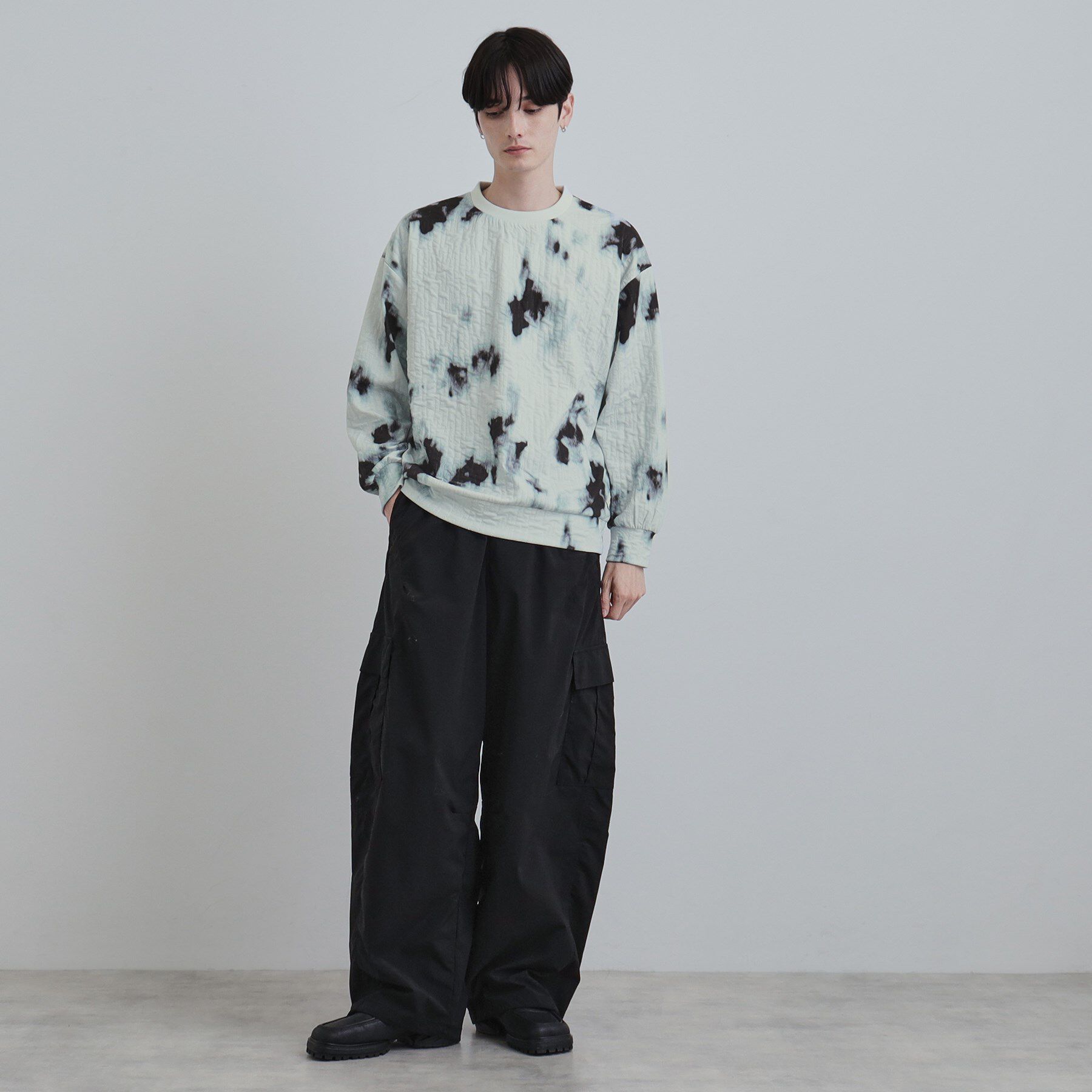 tk.TAKEO KIKUCHI「ブラーアブストカットソー」|Tシャツ・カットソー|