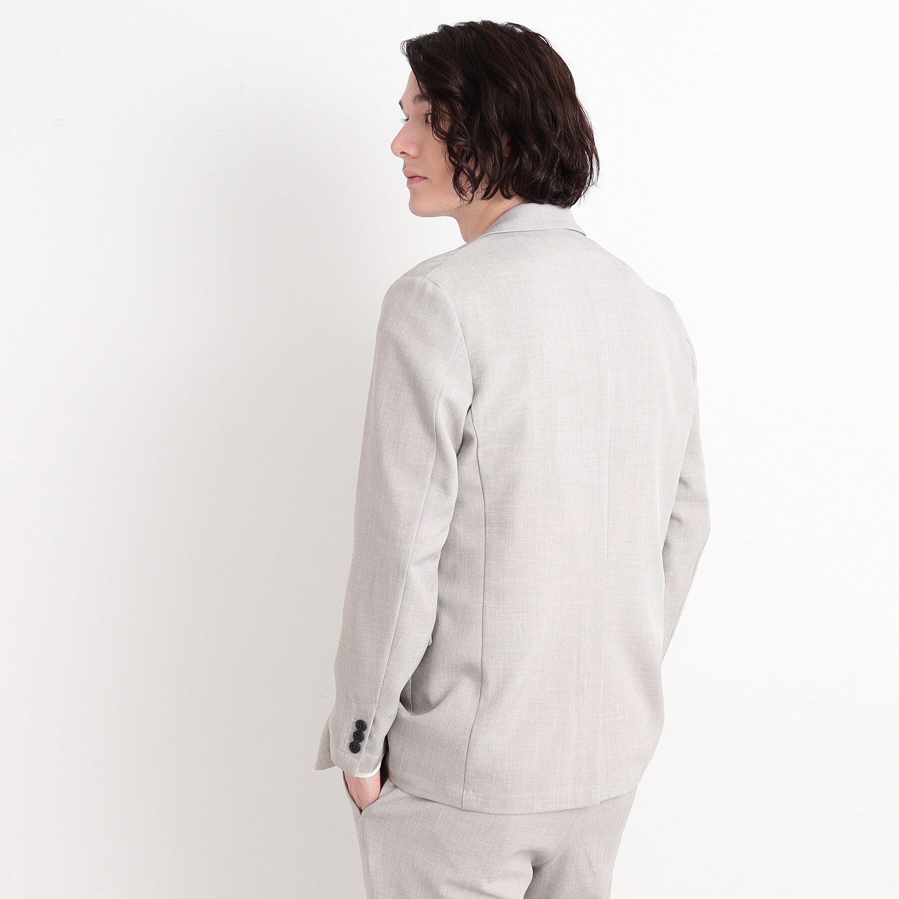 THE SHOP TK「【CAVIAN/キャビアン】リサイクルシャークスキンテーラードジャケット セットアップ可」|テーラードジャケット|