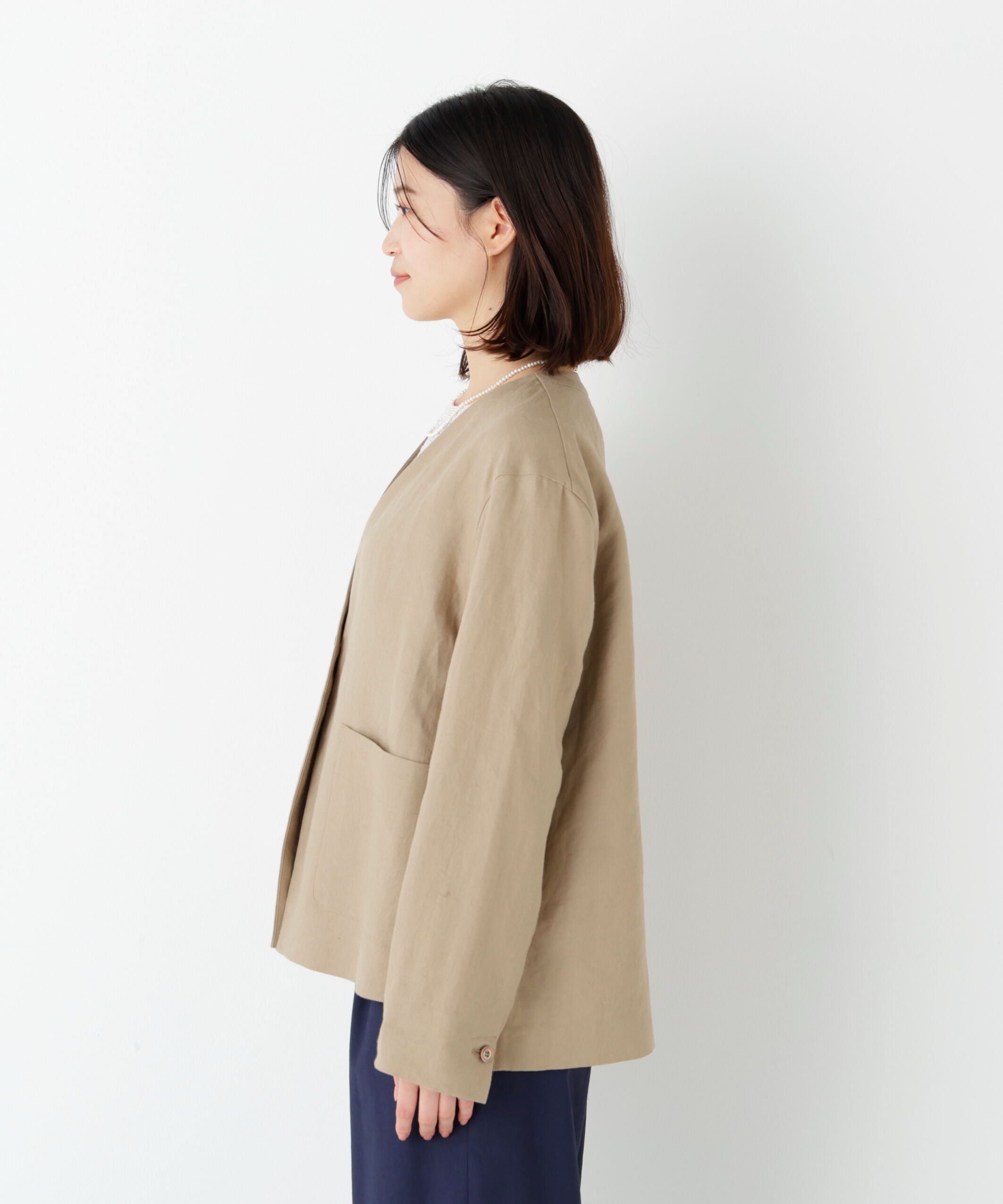  「◆ラミーキャンパスノーカラージャケット」|その他|