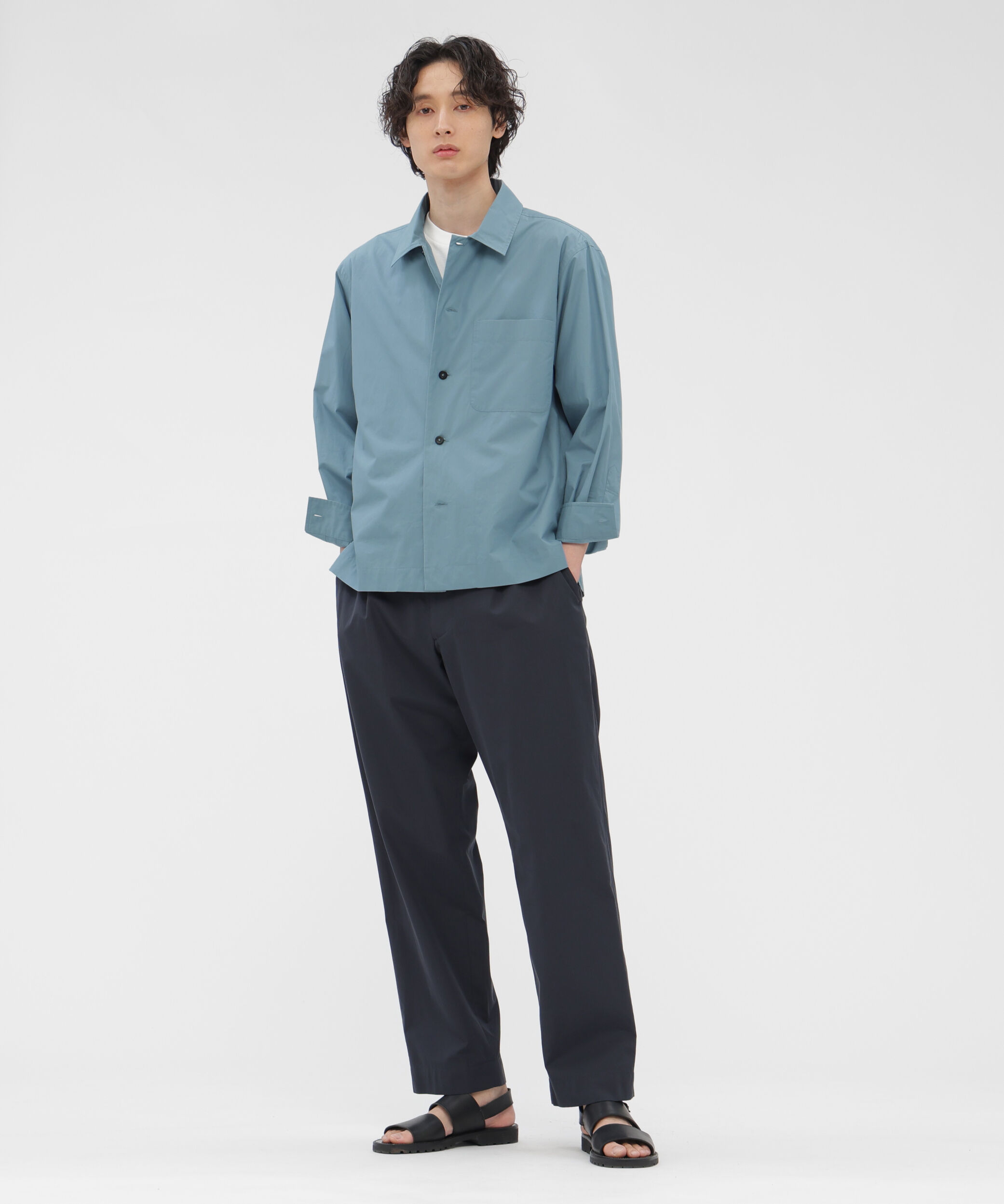 MARGARET HOWELL「HIGHDENSE COTTON POPLIN SHIRT」|シャツ・ブラウス|