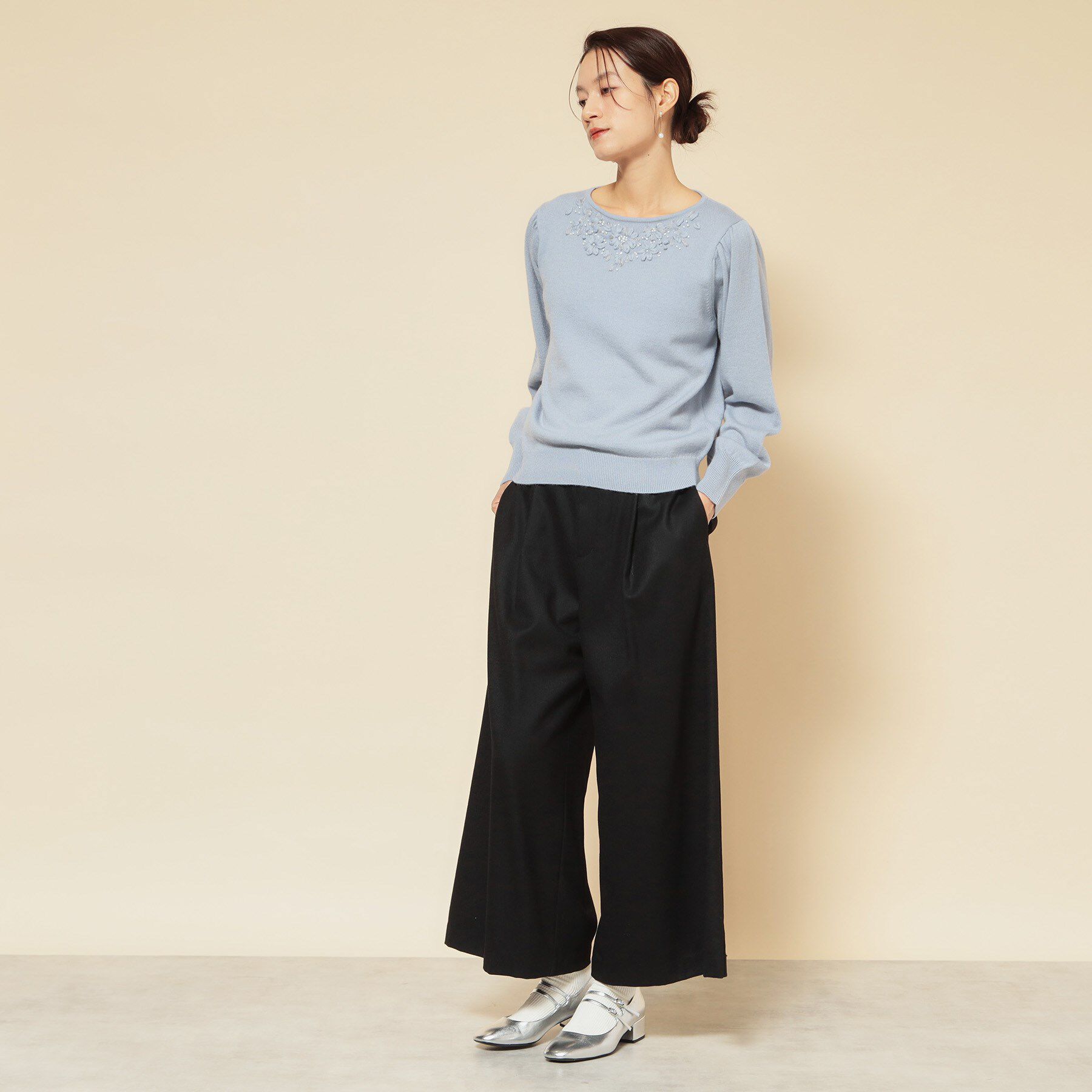 SunaUna「【COLLECTION LINE】ベルト付ガウチョパンツ」|その他|