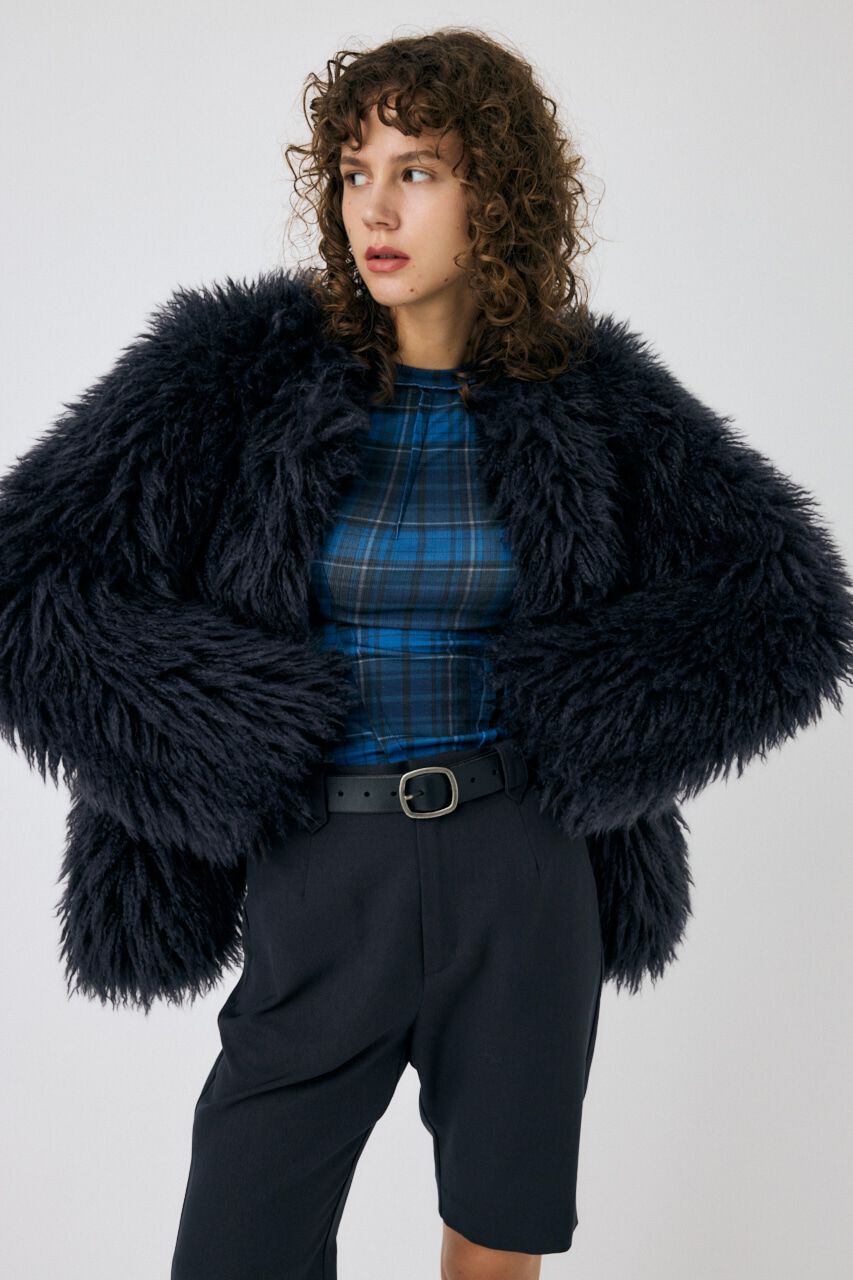 MOUSSY「MESSY FAUX ファーコート」|その他|