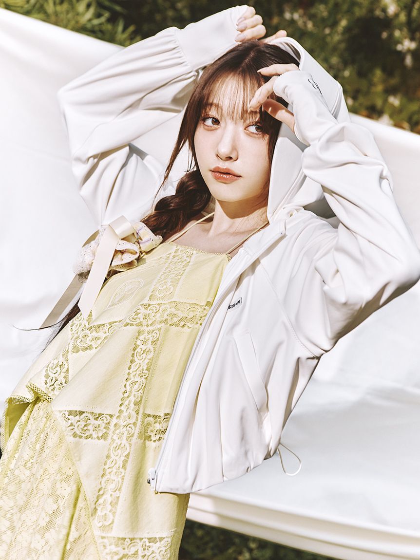 LILY BROWN「【UVカット】サンガード付きラッシュガード」|その他|WHT