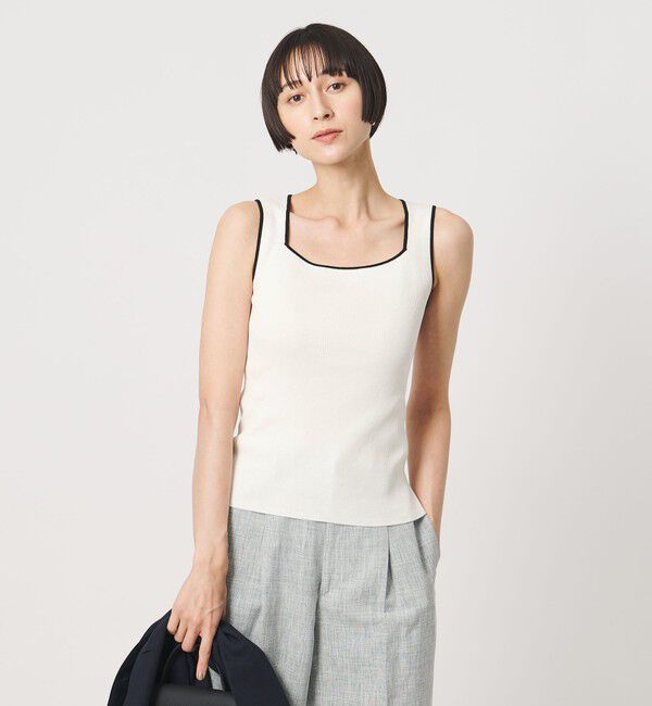 UNITED ARROWS「リブ スクエア キャミソールニット ‐ウォッシャブル‐」|タンクトップ|その他1