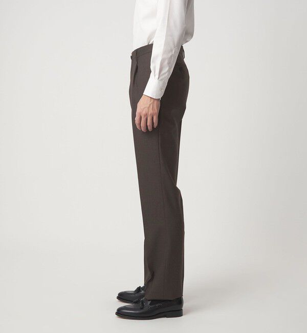 UNITED ARROWS green label relaxing「VITALE BARBERIS CANONICO ラスティック 無地 CLS 1プリーツ スーツパンツ セットアップパンツ」|スーツ|