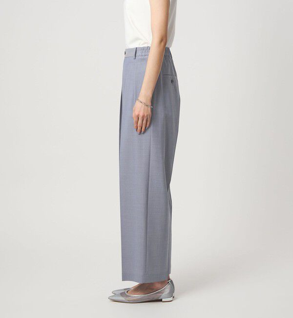 UNITED ARROWS green label relaxing「［size SHORT/TALLあり］Daily Chic コンフィ― ワイド パンツ」|スラックス|