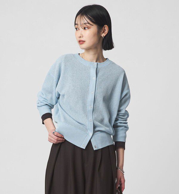 UNITED ARROWS green label relaxing「シアー サーマル 2WAY カーディガン」|カーディガン|LT.BLUE