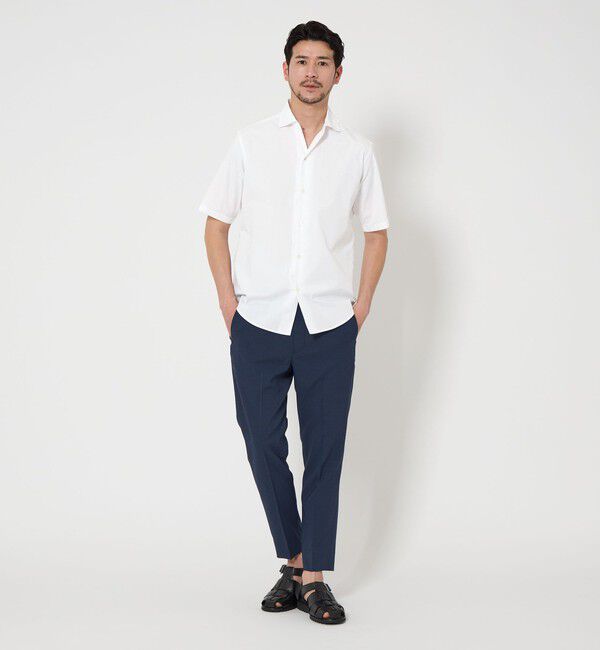BEAUTY&YOUTH UNITED ARROWS「【WEB限定 WARDROBE SMART】コットン ワイドカラー スキッパーシャツ」|シャツ・ブラウス|