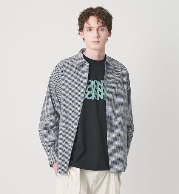 BEAUTY&YOUTH UNITED ARROWS「T/WRTR チェック レギュラーシャツ FORM型」|シャツ・ブラウス|NAVY