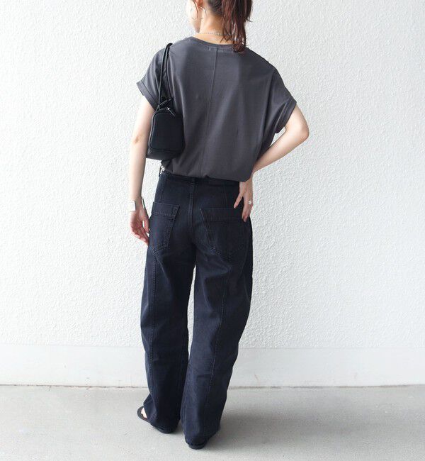 SHIPS for women「　《一部予約》メルティ コットン プリント ロゴ ショート スリーブ Tシャツ」|Tシャツ・カットソー|
