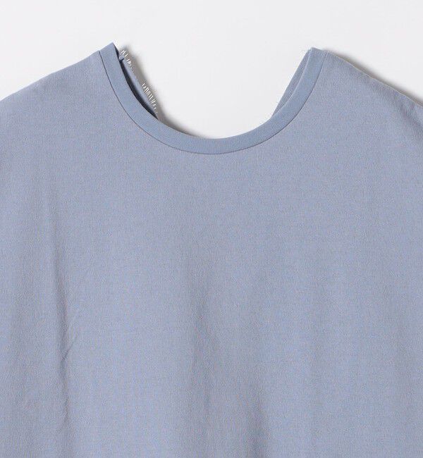 SHIPS any「《追加予約》SHIPS any:〈洗濯機可能〉バック レース コンビ フレンチスリーブ プルオーバー」|Tシャツ・カットソー|