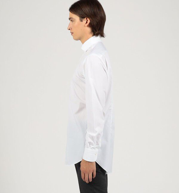 TOMORROWLAND MENS「120/2スーピマコットンブロード ワイドスプレッドカラーシャツ」|シャツ・ブラウス|